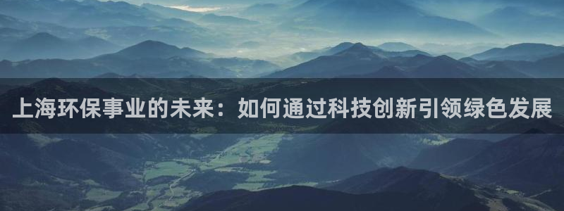 彩名堂手机客户端怎么进不去了：上海环保事业的未来：如何通过科