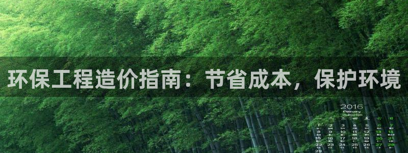 彩名堂5.0!：环保工程造价指南：节