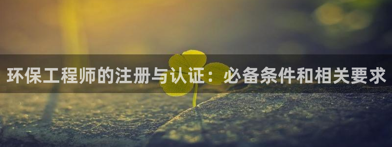 如何进入彩名堂官网更新：环保工程师的注册与认证：必备条件和相