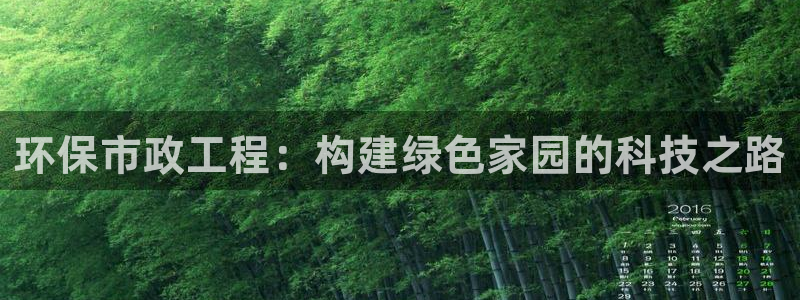彩名堂官网计划：环保市政工程：构建绿色家园的科技之路